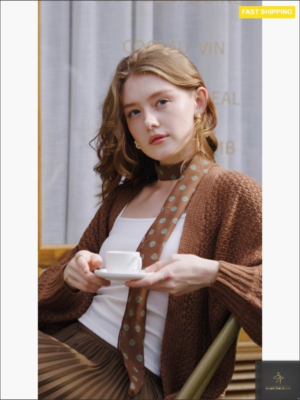 Chunky Knit Cardigan Long Sleeve Open Front Oversized Sweater Outwear Cozy - Picture 6 of 7